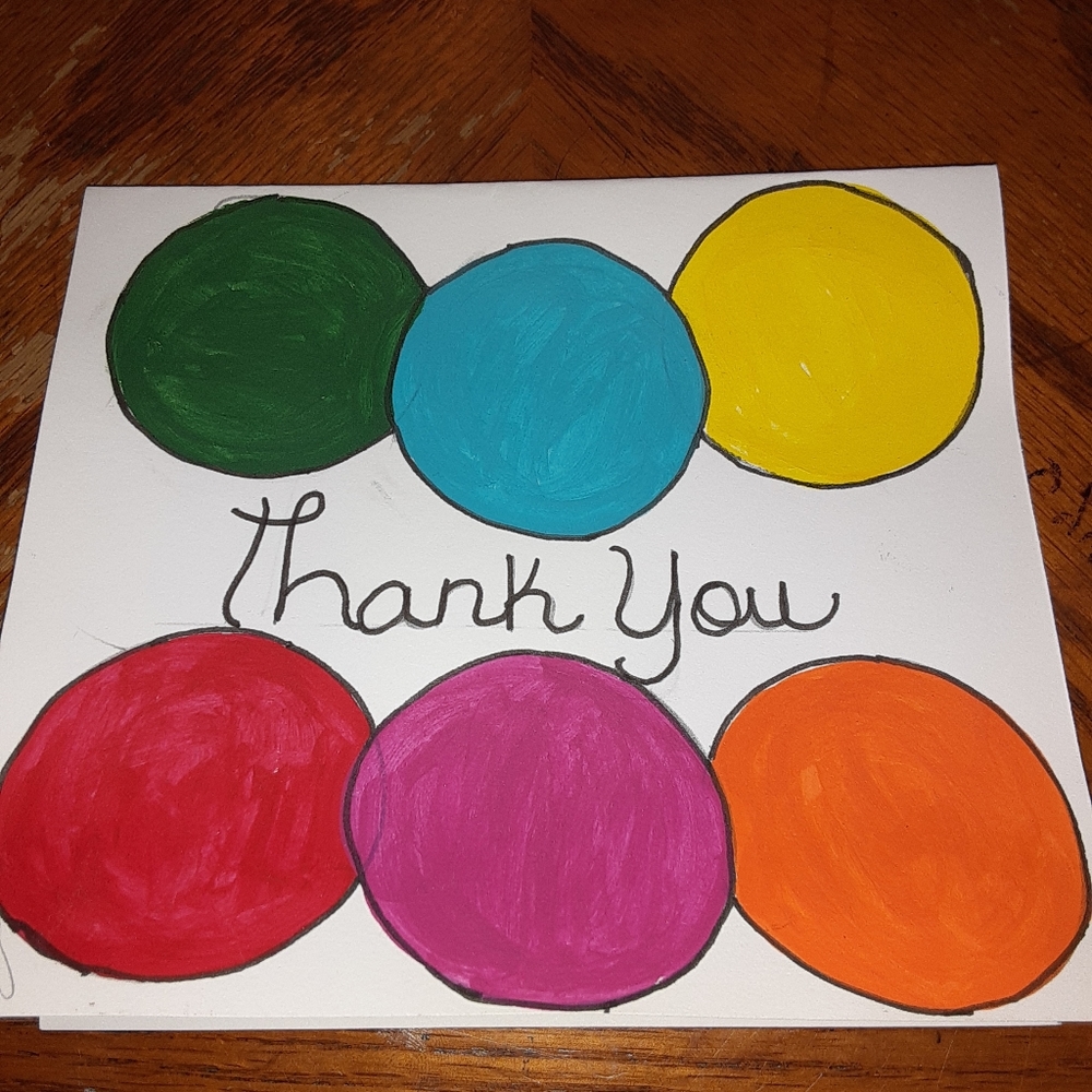 Handmade thank you cards